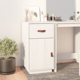 vidaXL Omarica za pisalno mizo bela 40x50x75 cm trdna borovina Cene
