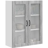  Zidni stakleni ormarić Siva Sonoma 80 x 31 x 100 cm | shoptok.hr
