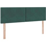  Krevet S LED lampica s pohranom Tamnozelena 140 x 190 cm Baršun | shoptok.hr