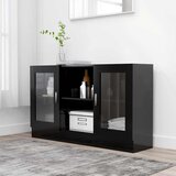  Vitrina crna 120 x 30,5 x 70 cm konstruirano drvo | Eponuda.com