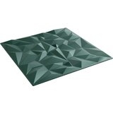 vidaXL Stenski paneli 12 kosov zeleni 50x50 cm XPS 3 m² ametist | Shoptok.si