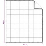  Set deka 3 kom. 260 x 240 cm Sve sezone Bambus Bijela - 260 x 240 cm 60 x 80 cm | shoptok.hr