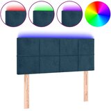  LED uzglavlje tamnoplavo 80 x 5 x 78/88 cm baršunasto | shoptok.hr