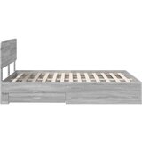  Konstrukcija postelje Siva Sonoma 150 x 200 cm Konstruiran les, (5000102973) | Shoptok.si