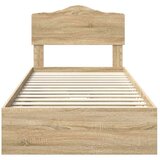  Postelja s shranjevanjem z vzglavjem Sonoma hrast 90 x 200 cm, (5000105865) | Shoptok.si