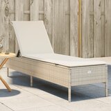 The Living Store Ležalnik z blazino bež poli ratan - Ležalnik, (21630793) | Shoptok.si