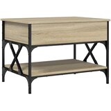  Stolić za kavu boja hrasta sonome 70x50x50 cm od drva i metala | shoptok.hr