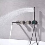 ELITE EDITION Stenski tuš set BSC1717 z LED zaslonom v grafitno sivi izvedbi — Gunmetal siva | Shoptok.si