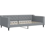  Dnevni krevet na razvlačenje svjetlosivi 100x200 cm od tkanine | shoptok.hr