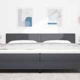 vidaXL LED naslon za krevet jednostavnog dizajna, tamno sivi, 100 cm, tkanina korduroj | shoptok.hr