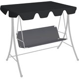  Zamjenski krov za vrtnu ljuljačku crni 150/130 x 105/70 cm | shoptok.hr