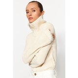 Trendyol Stone Zipper and Snap Snap Knitwear Body | Shoptok.si