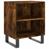 Maison Chic Nočna omarica - Nočna miza dimljeni hrast 40x30x50 cm inženirski les, (21688587) Cene