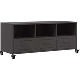 vidaXL TV ormarić crni 100,5x39x43,5 cm hladno valjani čelik | shoptok.hr