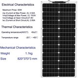 xinpuguang Fleksibilni solarni panel, 50W / 100W / 120W možnosti, visoka učinkovitost 24%, 19.8V 50W bela, (5000202056) | Shoptok.si
