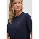Lacoste Pamučna majica za žene, boja: tamno plava, TF7215 | shoptok.hr