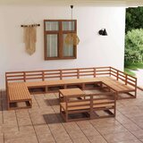  Vrtna sedežna garnitura 13-delna trdna borovina, (20954854) Cene