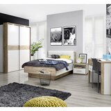 XORA Omara Z Drsnimi Vrati Tess, Bela, Barva Hrasta | Shoptok.si
