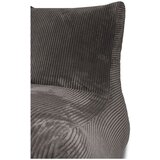 SLOWDOWN Črna vreča za sedenje iz rebrastega žameta Lounge – | Shoptok.si