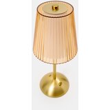 Sinsay LED stolna lampa s rebrastim abažurom i zlatnim detaljima | shoptok.hr