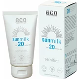 eco cosmetics sensitiv mleko za sončenje zf 20