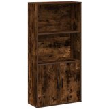 Maison Chic Knjižna omara - Knjižni regal dimljeni hrast 60x24x120 cm inženirski les, (21725767) | Shoptok.si