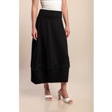Fenzy Duga Pamučna Suknja, Crna | shoptok.hr