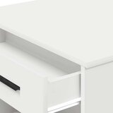 vidaXL Stol s ladicom i policom bijeli 102x62x77,5 cm izrađeno drvo | shoptok.hr