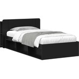  Okvir kreveta s pohranom Crna 90 x 200 cm Konstruirano drvo | shoptok.hr