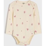 Sinsay Pamučni bodiji dugih rukava s cvjetnim motivom 3 pack | shoptok.hr