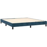 Krevet box spring s madracem LED tamnoplavi 180x200 cm baršun | Eponuda.com