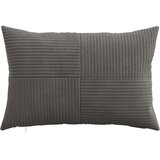  Presvlaka za jastuk 6 pcs ALMELO Tamnosiva 40 x 60 cm Kord | shoptok.hr