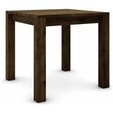  Hrastov stol 80 x 80 cm, braon brušen sa zlatnim efektom | shoptok.hr