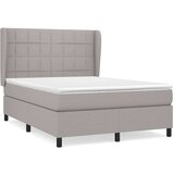  Krevet box spring s madracem svjetlosivi 140x200 cm od tkanine | shoptok.hr