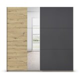 Boxxx OMARA Z DRSNIMI VRATI, temno siva, hrast artisan | Shoptok.si