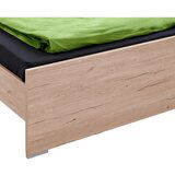 Novel postelja 90 cm x 200 cm , leseni material bela, barve hrasta | Shoptok.si
