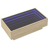  Stolić za kavu LED boja hrasta 90x50x30 cm konstruirano drvo | shoptok.hr