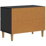 vidaXL Noćni ormar s ladicama Crna 62 x 34 5 x 48 cm Konstruirano drvo - Crna | shoptok.hr