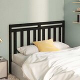  Uzglavlje za krevet crno 166 x 4 x 100 cm od masivne borovine | shoptok.hr