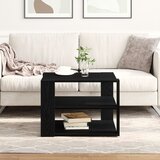 vidaXL Klubska miza Črni hrast Les 59.5x59.5x40 cm Klubska miza Cene