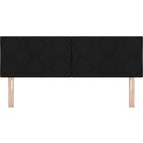 vidaXL Naslon za glavu dizajn dijamantskih blokova crni 140 cm tkanina | shoptok.hr