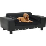 vidaXL Sofa za pse crna 81 x 43 x 31 cm od pliša i umjetne kože Cijene