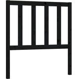  Uzglavlje za krevet crno 106 x 4 x 100 cm od masivne borovine | shoptok.hr