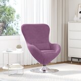 vidaXL Jajačka stolica Ljubičasti baršun | shoptok.hr
