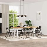  Zložljiva stolica 8 pcs Črna 48 x 43,5 x 81 cm Umjetno usnje, (5000296660) | Shoptok.si