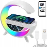 3v1 led rgb bluetooth zvočnik budilka in polnilec akcija