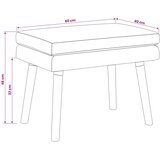  Klupa s dvostrukim slojem Plava 60 x 40 x 46 cm Tkanina | shoptok.hr