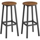 Songmics Set barskih stolov 2 kosa 32x74 cm rjave barve, (5000302529) Cene