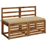  Jastučić za klupu SOEST 100% poliester Bež 110 x 50 x 5 cm Slike