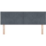  Uzglavlje Tamno siva 160 cm Baršun | shoptok.hr